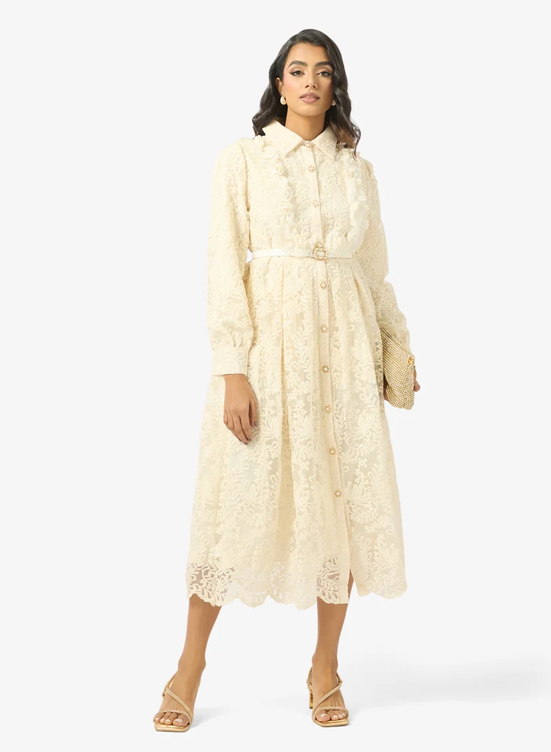 Khizana  Lace A-line Dress for Women | Best Price UAE